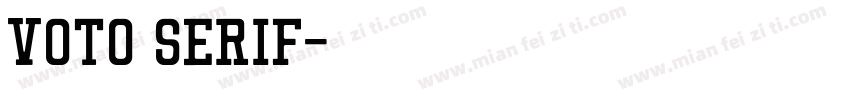 Voto Serif字体转换
